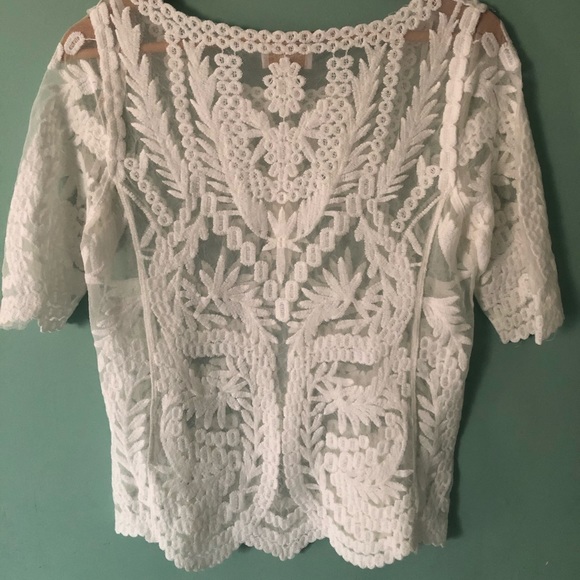 Laundry By Shelli Segal White Lace top - Picture 5 of 7